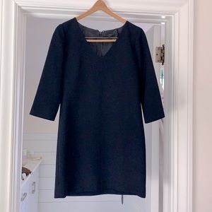 J.Crew navy shift dress. Great for back to the office.